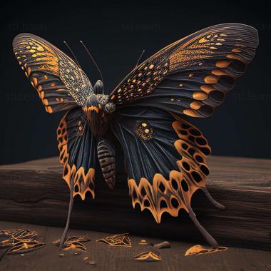 3D модель Papilio demoleus (STL)